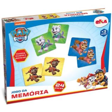 Imagem de Jogo da Memória Patrulha Canina 24 Pares Elka