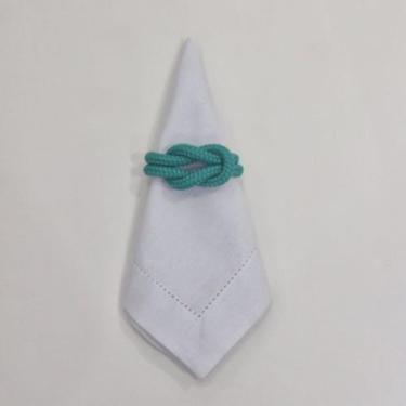 Imagem de Porta Guardanapo Nó Náutico - Decor Madame Blue, Verde Tiffany
