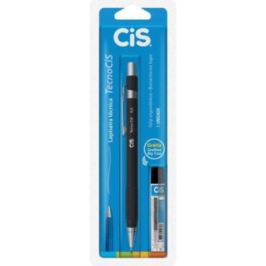 Imagem de Lapiseira 0.5Mm Tecno Cis Preta Com Grafite Sertic