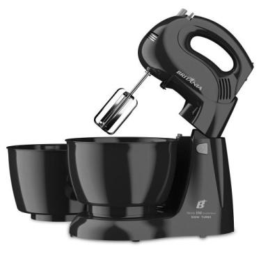 Imagem de Batedeira Britânia Perola com 2 Tigelas 4 Velocidades Turbo 500W, Pret