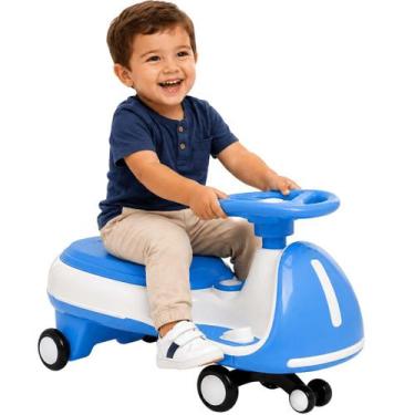 Imagem de Carrinho Eletrico de Rolimã Bang Toys Swing Car Flow Azul 12V