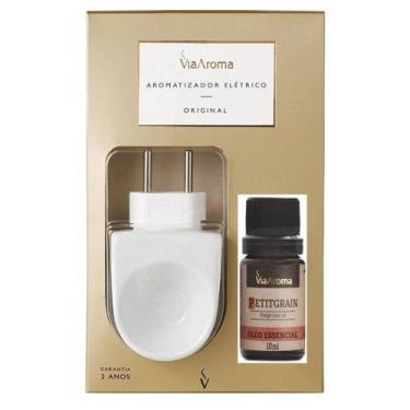 Imagem de Aromatizador Difusor Elétrico de PORCELANA Via Aroma com Óleo Essencia