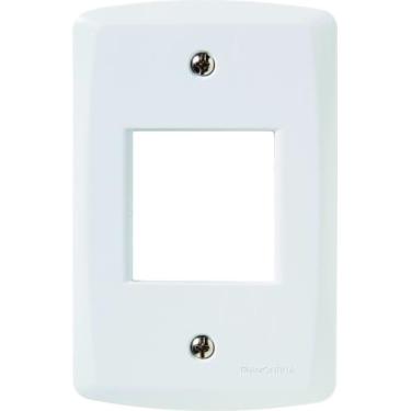 Imagem de Placa 2 Postos Juntos 4x2 Tramontina Lux² Branca