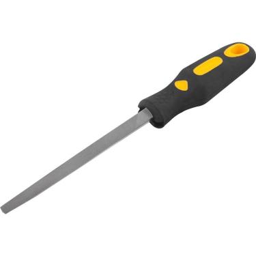 Imagem de Lima Triangular Murça 6 com Cabo Plástico Emborrachado Picado Duplo Corte Fino Vonder
