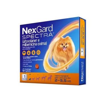 Imagem de Nexgard Spectra PP Antipulgas Cães 2Kg a 3,5Kg 1 Comprimido - Boehring