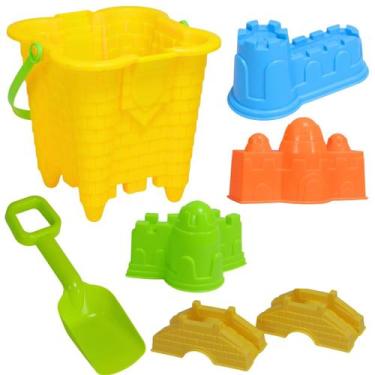 Imagem de Conjunto Baldinho Brinquedos de Praia C/ 6 Acessórios - Castela