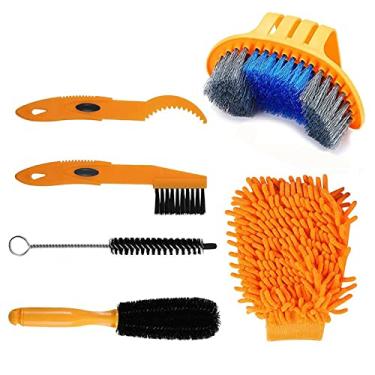 Imagem de Mibee Ferramenta de escova de limpeza de bicicleta Kit de ferramentas de limpeza de bicicleta Ferramenta de manutenção de corrente para bicicleta limpador de corrente