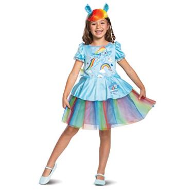 Imagem de Disguise Rainbow Dash My Little Pony Tutu Deluxe Girls' Costume, Blue, S (4-6x)