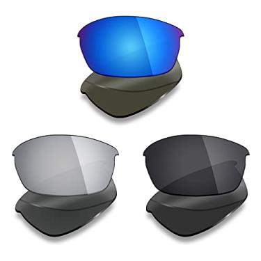 Imagem de 3 pares de lentes polarizadas de substituição Mryok para óculos de sol Oakley Flak Jacket – Opções