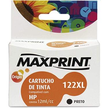 Imagem de Cartucho de tinta Maxprint Compatível HP CH563AL No.122XL Preto