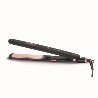 Imagem de Chapinha | Prancha Mondial P-27 com Chapas de Cerâmica 220°C com Emissão de Íons Black Rose - Bivolt