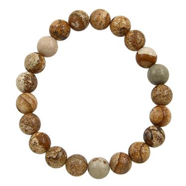 Imagem de Falari 8mm Natural Stone Stretch Bracelet Jasper B0511-JS