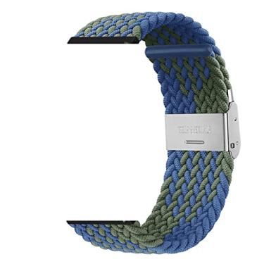Imagem de HAZELS Pulseiras de relógio de nylon trançado com fivela elástica para Garmin Fenix 7 7X 6 6X Pro 5X 5 3HR 945 S60 S62 Pulseira de liberação rápida Correias de nylon (Cor: D, Tamanho: 26mm para Fenix 7X)