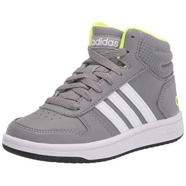 Imagem de adidas Hoops Mid 2.0 Basketball Shoe, Grey/White/Black, 12 US Unisex Little Kid