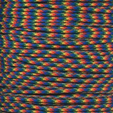 Imagem de PARACORD PLANET 10 20 25 50 100 pés Hanks e 250 1000 pés carretéis de paraquedas 550 cabo tipo III 7 corda paracord (conscientização do autismo 7,5 metros)