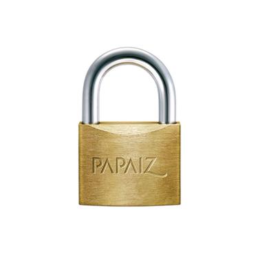 Imagem de Cadeado Cr 50mm Latão Maciço C/ 2 Chaves CR50 Papaiz