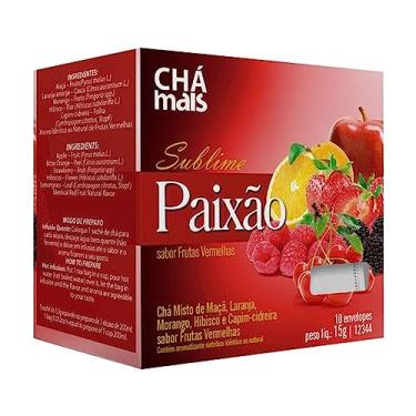 Imagem de Sublime Paixão Sabor Cereja E Framboesa Chá Misto De Maçã, Laranja, Morango, Hibisco E Capim Cidreira Sabor Frutas Vermelhas, ClinicMais
