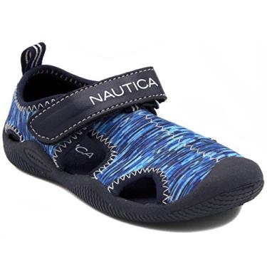 Imagem de Nautica Sapato aquático infantil Kettle Gulf, sandália esportiva de bico fechado | menino - menina (jovens/criança pequena/criança), Azul Multi 2, 1 Infant