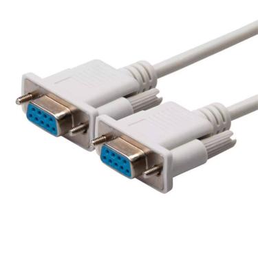 Imagem de Cabo Serial DB9 F x DB9 F - 1.3 metro - Branco - GV CBE006