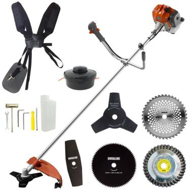 Imagem de Aparador de Grama Á Gasolina Tekna RL520ACN-TK 52cc 2HP 9000RPM + Lâmina de 2 Pontas, Disco de 40 Dentes, Disco de 80 Dentes + Escova de 38 Cerdas