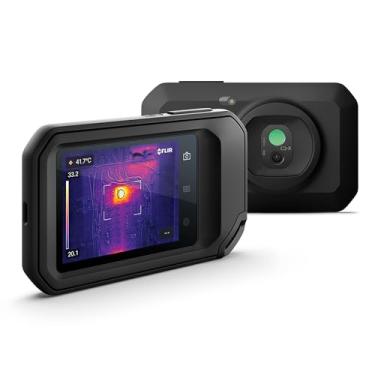 Imagem de FLIR Câmera compacta de imagem térmica C3-X com WiFi: Imager infravermelho de alta resolução para inspeção, elétrica/mecânica, edifício e aplicações HVAC