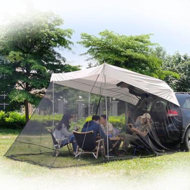 Imagem de CHONGHAN Toldo Lateral ExtensãO Traseira Do Carro Guarda-Sol,Tenda Para Carro,Barraca Suv Para 4-6 Pessoas,Toldo De Carro, Para Acampamento Ao Ar Livre Caminhadas Pesca