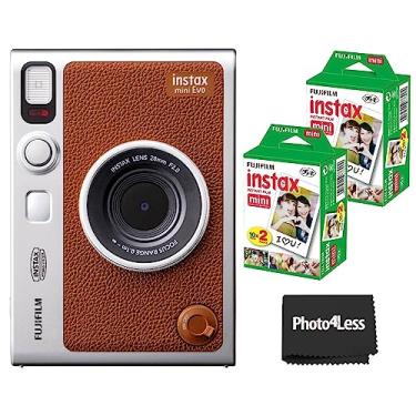 Imagem de Fujifilm Câmera instantânea Instax Mini EVO híbrida marrom + filme instantâneo Fuji Mini Twin Pack (40 folhas) - Pacote