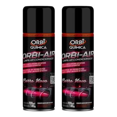Imagem de Higienizador Orbi-Air Limpa Ar Condicionado Higienização Automotiva Aroma Carro Novo Kit com 2 - Orbi Química