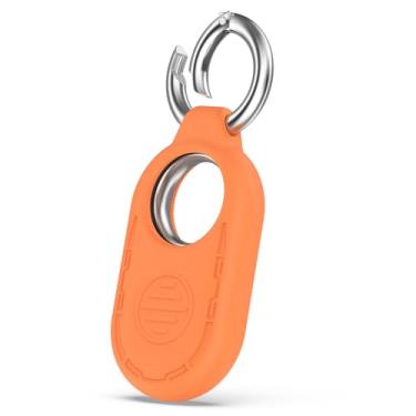 Imagem de KAGAUOAS Capa de silicone para Samsung 2023 Galaxy SmartTag2 Locator capa protetora de silicone com fecho de mola para chaveiros, chaves, bolsas, bagagem, animais de estimação e objetos de valor