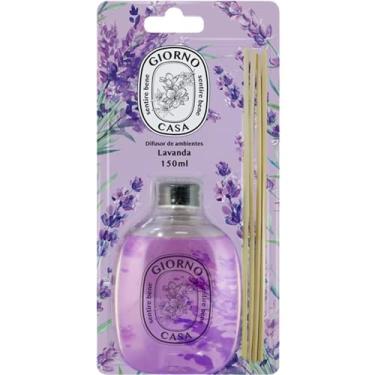 Imagem de Giorno Casa, Difusor de fragrância para casa perfumada e aromatizada (Aromatizador de varetas), Aroma Lavanda, 150ml, Roxo