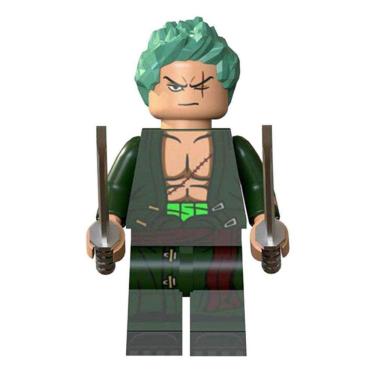 Imagem de Boneco Blocos De Montar One Piece Zoro Pirate