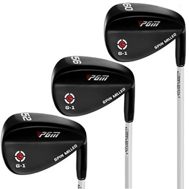 Imagem de PGM Cunha de golfe para homens e mulheres - 52/56/60 graus Gap Wedge Sand Wedge Lob Wedge mão direita - baixo centro de gravidade - face fresada para mais rotação - Escape facilmente do bunker