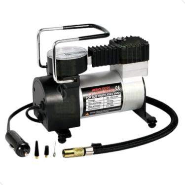 Imagem de Mini Compressor De Ar Veicular Portatil 12v 150 PSI Elétrico Para Pneu Carro Bike Moto Mundo Compras