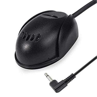 Imagem de NowTH Microfone de carro de 3,5 mm com cabo de montagem de 9,85 metros para unidade principal, estéreo, rádio, GPS e DVD habilitados para Bluetooth