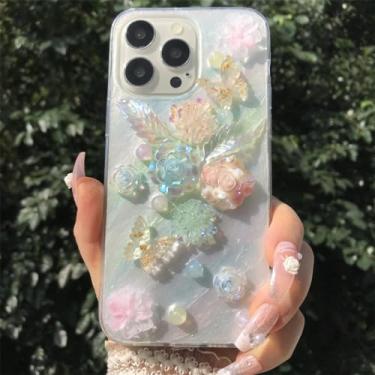 Imagem de Capa de telefone sonho flores coloridas contas coloridas tpu macio para iphone 15 14 13 12 pro max, colorido, para iphone 14 pro