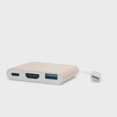 Imagem de Adaptador Type-c Para Hdmi Com Usb3.0 Macbook Le-5573