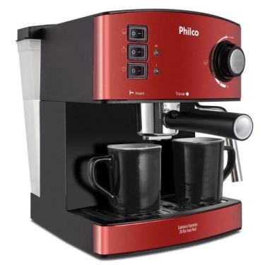 Imagem de Cafeteira Philco Expresso e Cápsulas Inox Red - 20 Bar 127v ou 220v, 1