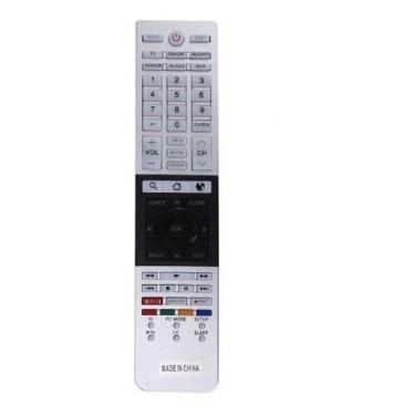 Imagem de Controle Remoto Compatível Com Tv Lcd Toshiba Com Botões Netflix Youtu
