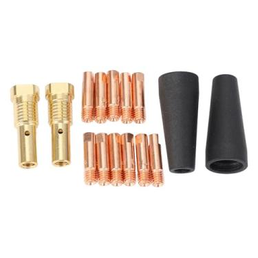 Imagem de Conjunto de 15 Peças de Kit de Pontas de Bico de Soldagem Com Núcleo de Fluxo, Soldagem Eficiente, Soldadores Compatíveis, Uso Versátil, Peças de Reposição para Century FC90 80GL,