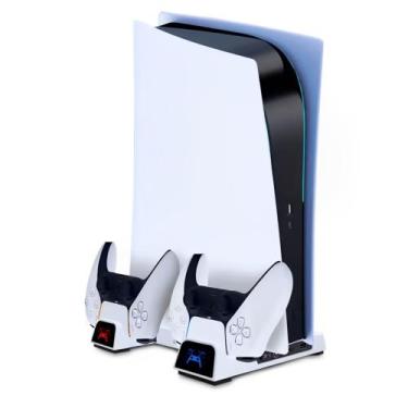 Imagem de Base PS5 com Cooler de Resfriamento e Suporte Carregador para 2 Contro
