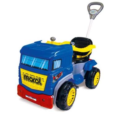 Imagem de Carrinho de Passeio Ou Pedal Caminhãozinho Com Empurrador Truck Maral,