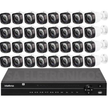 Imagem de Kit Segurança Dvr 32 Canais Intelbras 1232 Mhdx 32 Cameras