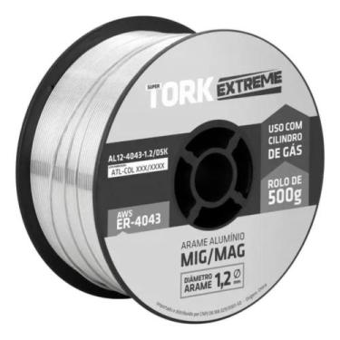 Imagem de Arame Solda Mig Alumínio 1,2Mm Para Uso Com Gás 1,5 Kg Tork - Super To