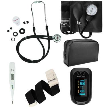 Imagem de Kit Enfermagem Acadêmico Com Estojo Completo Premium - Estetoscópio, E