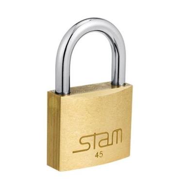 Imagem de Cadeado Stam 45mm Zamac Latonado