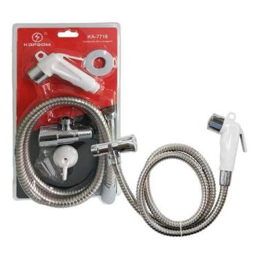 Imagem de Chuveirinho Higiênico Íntimo Para O Lado Do Vaso Sanitário. Acabamento