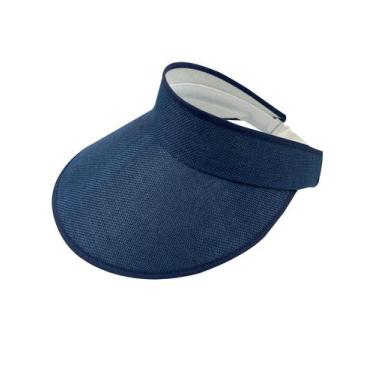 Imagem de Viseira Chapeu Praia E Campo Aba Larga - RPires, Azul marinho, Unico