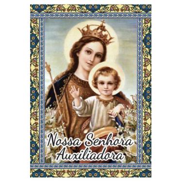 Imagem de 100 Santinho N S Nossa Senhora Auxiliadora (oração no verso) - 7x10 cm