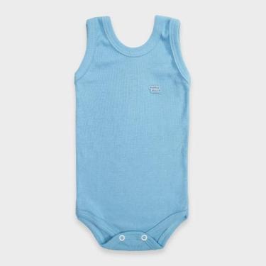 Imagem de Body Cavado Bebê em Malha Lisa - Baby Duck, M, Azul