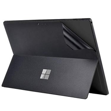 Imagem de XISICIAO Película protetora para Surface Pro 6, novo Surface Pro/Pro 5 (lançado em 2017), adesivo decalque ultrafino com corte preciso, acessórios de capa decorativa de vinil para laptop (preto fosco)
